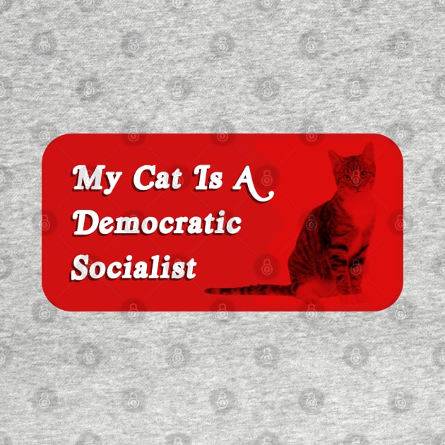 My Cat Is A Democratic Socialist - Funny Political Meme by Football from the Left